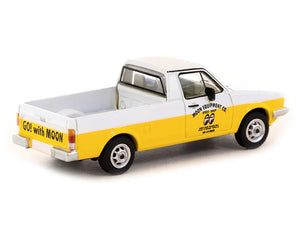 Volkswagen Caddy Pickup Truck White and Yellow "Moon Equipment Co. - Mooneyes" "Collab64" Series 1/64 Diecast Model Car by Schuco & Tarmac Works - Premium Volkswagen Models from Schuco - Just $39.60! Shop now at Rapidvehicles