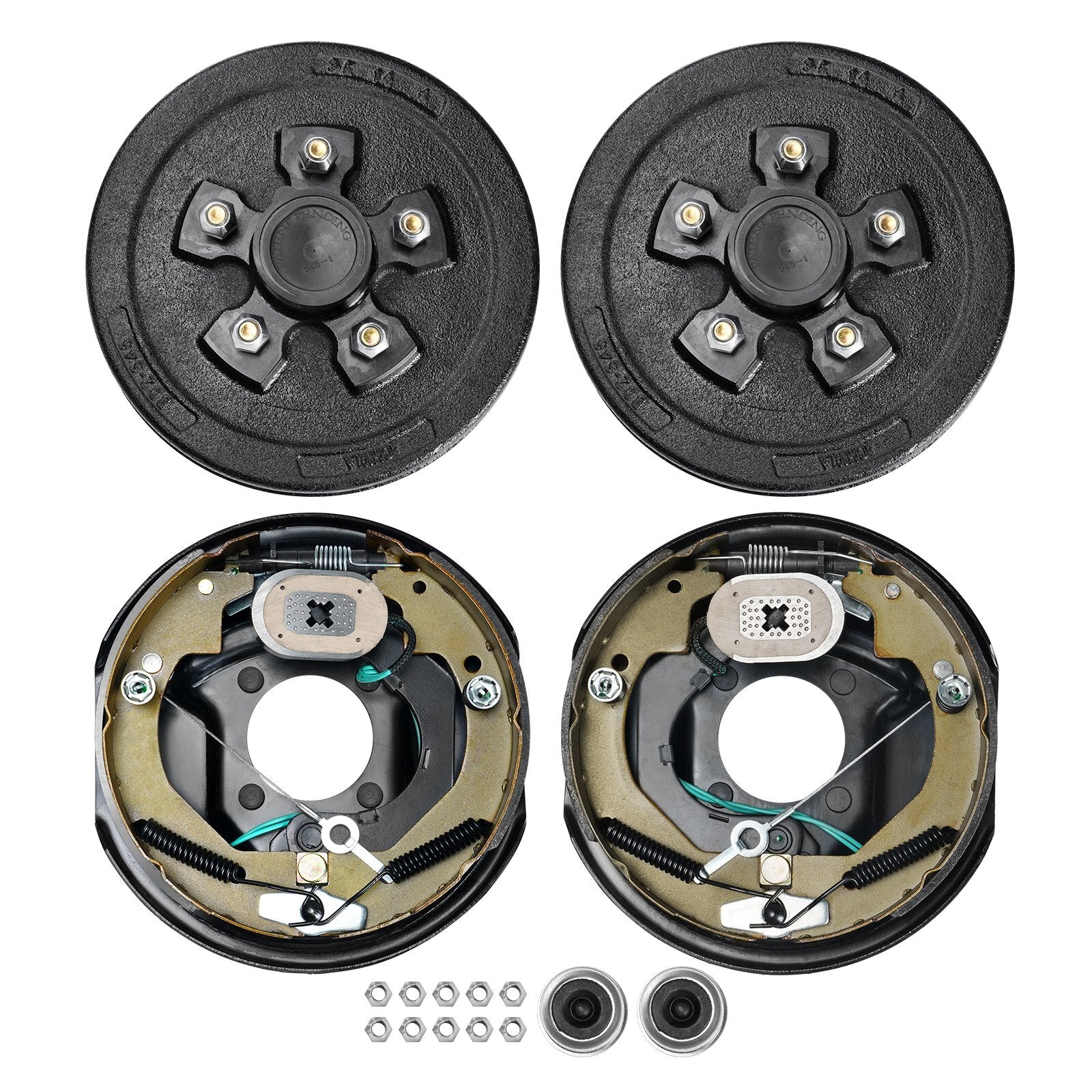 VEVOR Trailer Hub Drum Kits 5 on 4.5" B.C. with 10" x 2.25" - Premium Trailer Electric Brake from VEVOR - Just $257.99! Shop now at Rapidvehicles