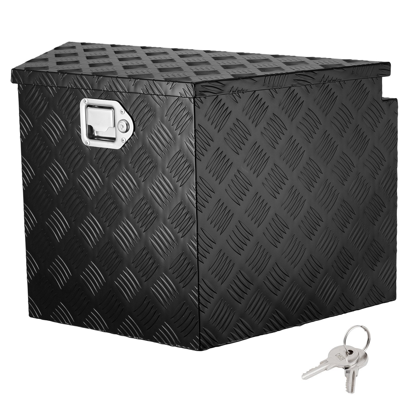 VEVOR Trailer Tongue Box, Aluminum Alloy Diamond Plate Tongue Box Tool Chest, Heavy Duty Trailer Box Storage with Lock and Keys, Utility Trailer Tongue Box for Pickup Truck, RV, Trailer, 29"x16.2"x18" - Premium Truck Tool Boxes from VEVOR - Just $210.08! Shop now at Rapidvehicles