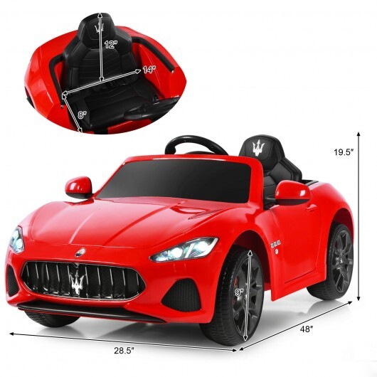 12V Kids Ride On Car Licensed Maserati GranCabrio with Remote Control-Red - Color: Red - Premium Toys & Hobbies > Ride On Toys > Powered Ride On Toys from Rapidvehicles - Just $331.99! Shop now at Rapidvehicles