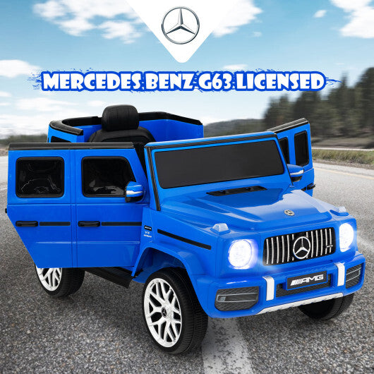 12V Mercedes-Benz G63 Licensed Kids Ride On Car with Remote - Premium Toys & Hobbies > Ride On Toys > Powered Ride On Toys from Rapidvehicles - Just $265.16! Shop now at Rapidvehicles