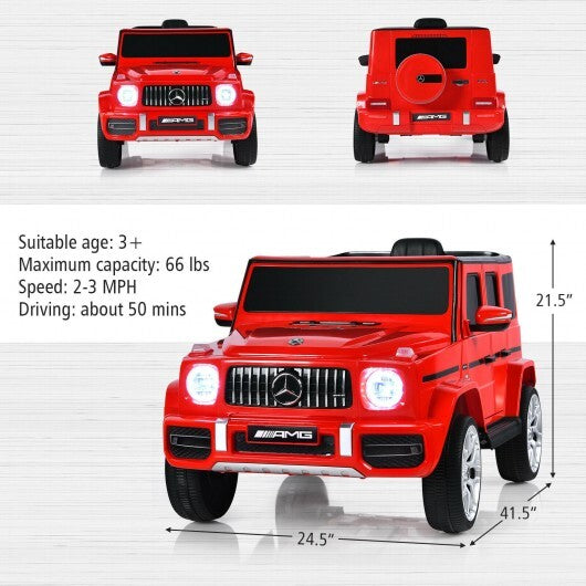 12V Mercedes-Benz G63 Licensed Kids Ride On Car with Remote - Premium Ride On Toys from Rapidvehicles - Just $265.16! Shop now at Rapidvehicles