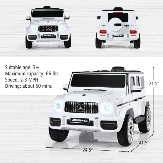 12V Mercedes-Benz G63 Licensed Kids Ride On Car with Remote - Premium Ride On Toys from Rapidvehicles - Just $265.16! Shop now at Rapidvehicles