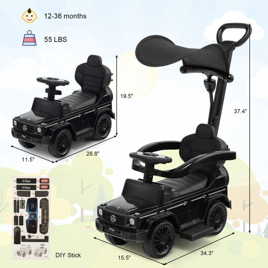 3-In-1 Ride on Push Car Mercedes Benz G350 Stroller Sliding Car - Premium Toys & Hobbies > Ride On Toys > Push & Pedal Ride On Toys from Rapidvehicles - Just $114.29! Shop now at Rapidvehicles