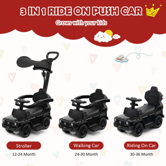 3-In-1 Ride on Push Car Mercedes Benz G350 Stroller Sliding Car - Premium Toys & Hobbies > Ride On Toys > Push & Pedal Ride On Toys from Rapidvehicles - Just $114.29! Shop now at Rapidvehicles