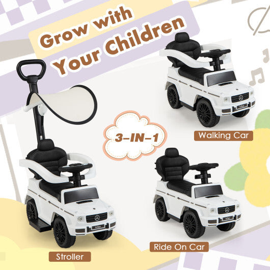 3-In-1 Ride on Push Car Mercedes Benz G350 Stroller Sliding Car - Premium Toys & Hobbies > Ride On Toys > Push & Pedal Ride On Toys from Rapidvehicles - Just $114.29! Shop now at Rapidvehicles