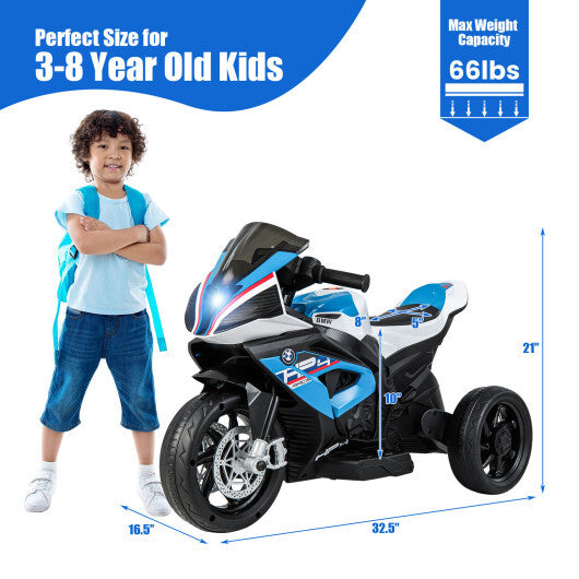 12V Licensed BMW Kids Motorcycle Ride-On Toy for 37-96 Months Old - Premium Toys & Hobbies > Ride On Toys > Powered Ride On Toys from Rapidvehicles - Just $155.18! Shop now at Rapidvehicles