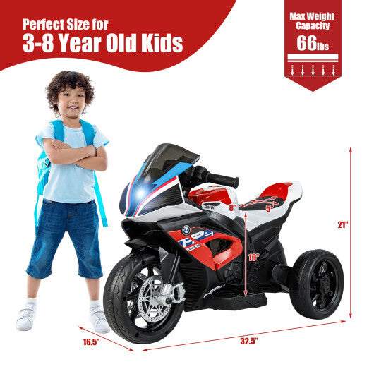 12V Licensed BMW Kids Motorcycle Ride-On Toy for 37-96 Months Old - Premium Toys & Hobbies > Ride On Toys > Powered Ride On Toys from Rapidvehicles - Just $155.18! Shop now at Rapidvehicles