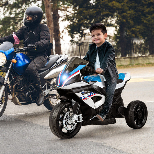 12V Licensed BMW Kids Motorcycle Ride-On Toy for 37-96 Months Old Kids-White - Color: White - Premium Toys & Hobbies > Ride On Toys > Powered Ride On Toys from Rapidvehicles - Just $213.99! Shop now at Rapidvehicles