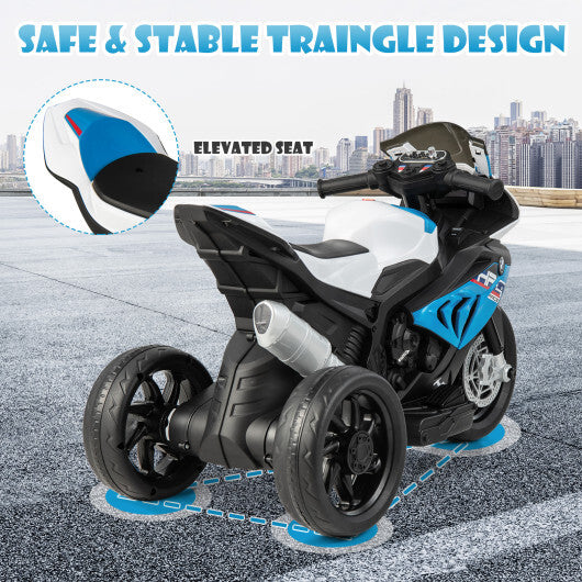 12V Licensed BMW Kids Motorcycle Ride-On Toy for 37-96 Months Old Kids-Blue - Premium Ride On Toys from Rapidvehicles - Just $147.99! Shop now at Rapidvehicles