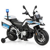 12V BMW Kids Ride On Police Motorcycle with Light and Music-White - Color: White - Premium Toys & Hobbies > Ride On Toys > Powered Ride On Toys from Rapidvehicles - Just $270.99! Shop now at Rapidvehicles