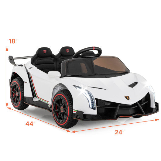 12V Licensed Lamborghini 4WD Kids Ride-on Sports Car with 2.4G - Premium Toys & Hobbies > Ride On Toys > Powered Ride On Toys from Rapidvehicles - Just $253.88! Shop now at Rapidvehicles