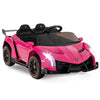 12V Licensed Lamborghini 4WD Kids Ride-on Sports Car with 2.4G Remote-Pink - Color: Pink - Premium Toys & Hobbies > Ride On Toys > Powered Ride On Toys from Rapidvehicles - Just $282.08! Shop now at Rapidvehicles