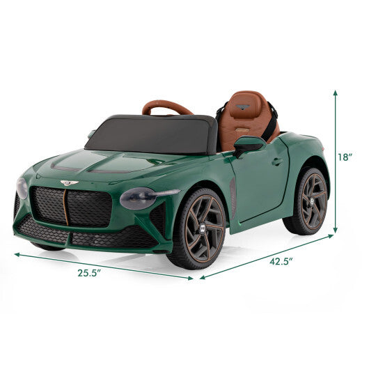 12V Powered Car Kids Ride-on Racer Car Licensed Bentley - Premium Toys & Hobbies > Ride On Toys > Powered Ride On Toys from Rapidvehicles - Just $238.37! Shop now at Rapidvehicles