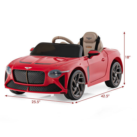 12V Powered Car Kids Ride-on Racer Car Licensed Bentley - Premium Toys & Hobbies > Ride On Toys > Powered Ride On Toys from Rapidvehicles - Just $224.27! Shop now at Rapidvehicles