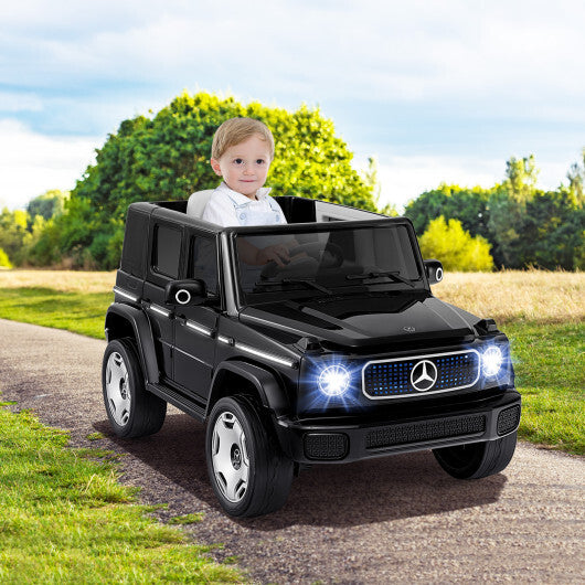 12V Licensed Mercedes-Benz EQG Kids Ride On Car with Remote Control-Black - Color: Black - Premium Toys & Hobbies > Ride On Toys > Powered Ride On Toys from Rapidvehicles - Just $338.48! Shop now at Rapidvehicles