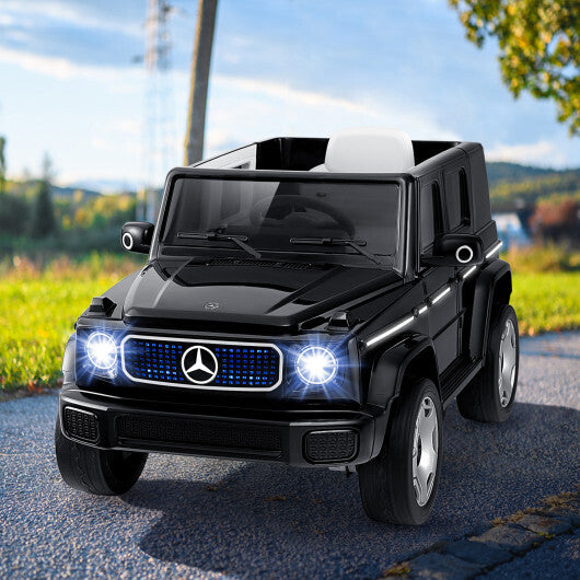 12V Licensed Mercedes-Benz EQG Kids Ride On Car with Remote Control-Black - Color: Black - Premium Toys & Hobbies > Ride On Toys > Powered Ride On Toys from Rapidvehicles - Just $338.48! Shop now at Rapidvehicles