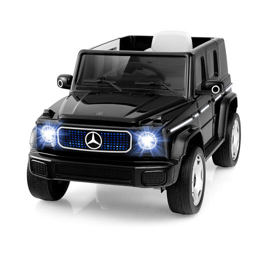 12V Licensed Mercedes-Benz EQG Kids Ride On Car with Remote Control-Black - Color: Black - Premium Toys & Hobbies > Ride On Toys > Powered Ride On Toys from Rapidvehicles - Just $338.48! Shop now at Rapidvehicles