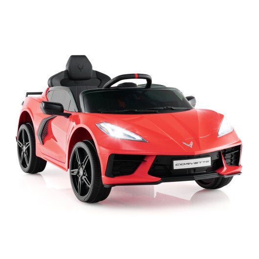 12V Electric Kids Ride On Car Licensed Chevrolet Corvette C8 with Remote Control Ages 3+ Years Old-Red - Color: Red - Premium Toys & Hobbies > Ride On Toys > Powered Ride On Toys from Rapidvehicles - Just $238.37! Shop now at Rapidvehicles