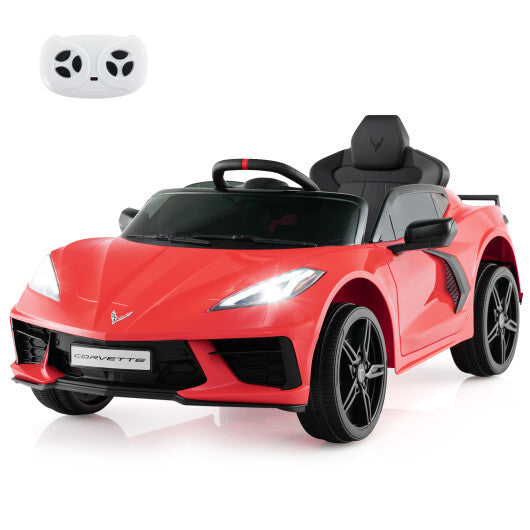 12V Electric Kids Ride On Car Licensed Chevrolet Corvette C8 with Remote Control Ages 3+ Years Old-Red - Color: Red - Premium Toys & Hobbies > Ride On Toys > Powered Ride On Toys from Rapidvehicles - Just $238.37! Shop now at Rapidvehicles