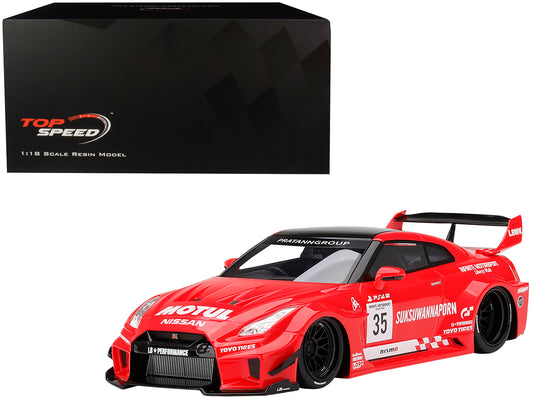 Nissan 35GT-RR Ver. 1 LB-Silhouette WORKS GT RHD (Right Hand Drive) #35 Infinite Motorsport 1/18 Model Car by Top Speed free shipping USA