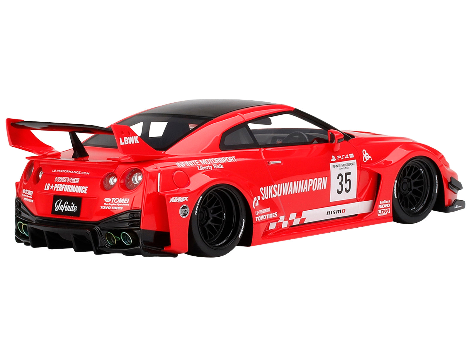 Nissan 35GT-RR Ver. 1 LB-Silhouette WORKS GT RHD (Right Hand Drive) #35 Infinite Motorsport 1/18 Model Car by Top Speed - Premium Nissan Models from Top Speed - Just $185.75! Shop now at Rapidvehicles