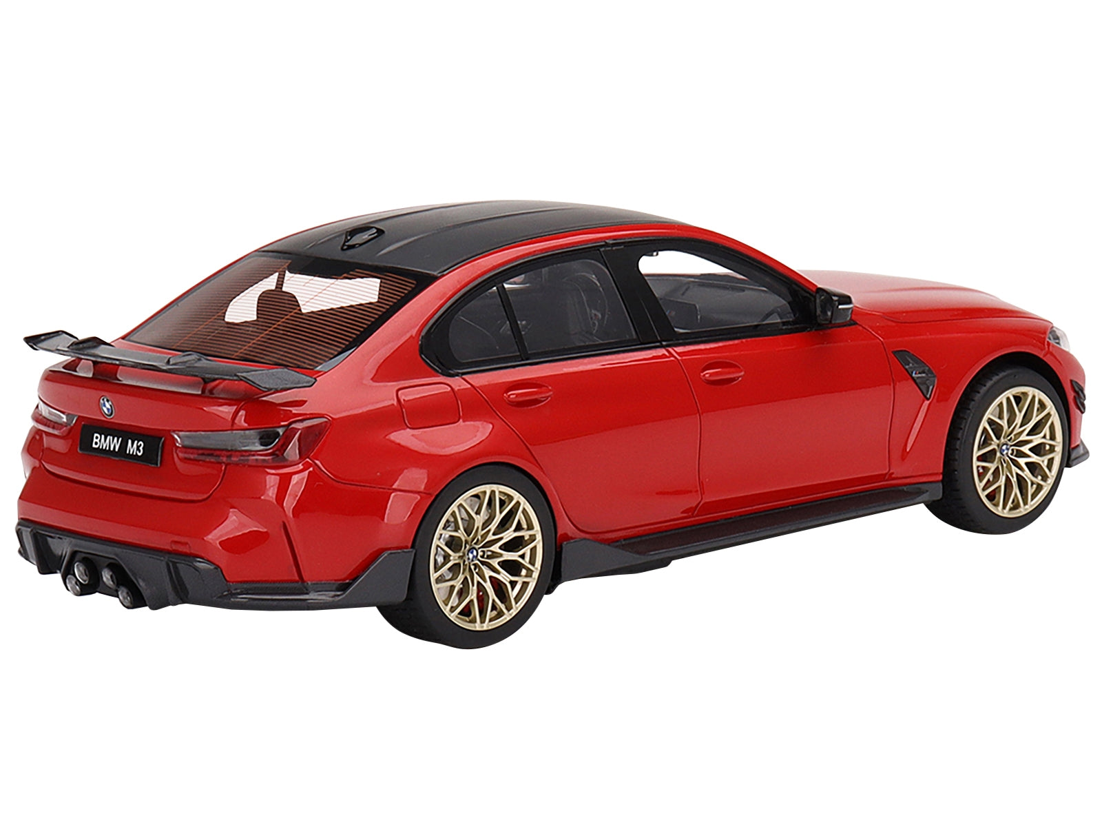 BMW M3 M-Performance (G80) Toronto Red Metallic with Carbon Top 1/18 Model Car by Top Speed - Premium BMW Models from Top Speed - Just $176.99! Shop now at Rapidvehicles