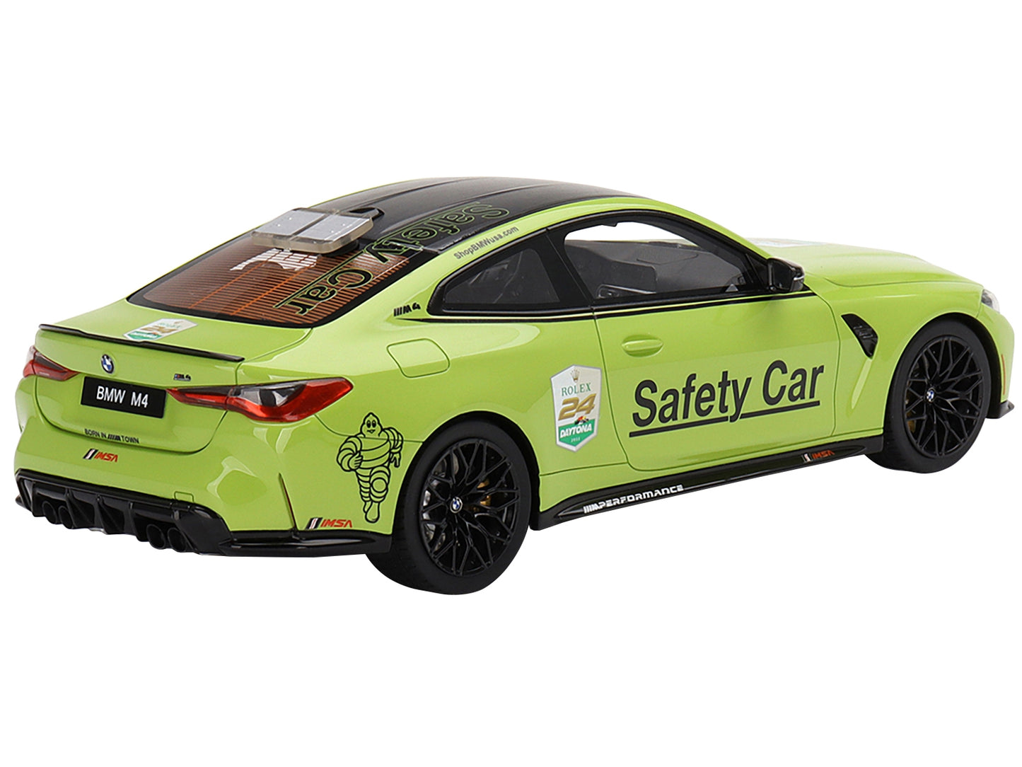 BMW M4 "Safety Car" Light Green with Carbon Top "24 Hours of