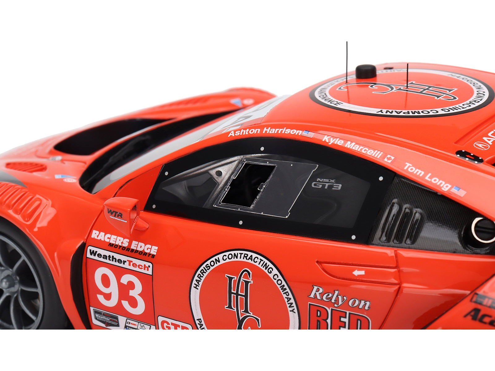 Acura NSX GT3 EVO22 #93 Ashton Harrison - Kyle Marcelli - Tom Long "WTR Racers Edge Motorsports" 12 Hours of Sebring (2022) 1/18 Model Car by Top Speed - Premium Acura Models from Top Speed - Just $222.76! Shop now at Rapidvehicles