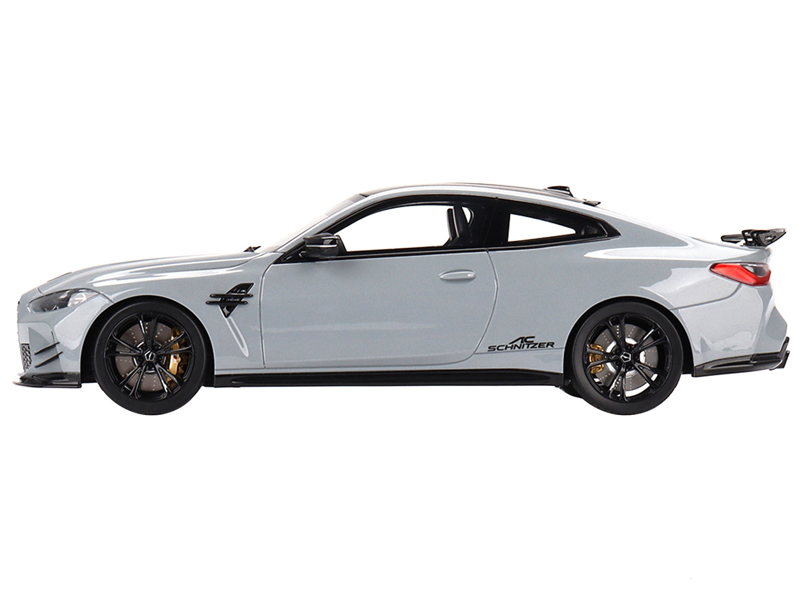 BMW AC Schnitzer M4 Competition (G82) Brooklyn Gray Metallic with Carbon Top 1/18 Model Car by Top Speed - Premium BMW Models from Top Speed - Just $171.99! Shop now at Rapidvehicles