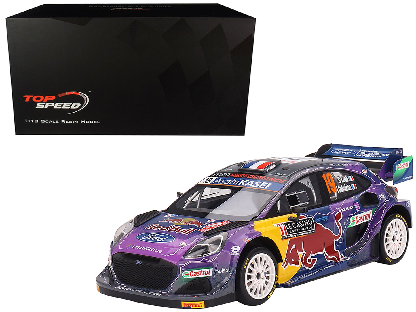 Ford Puma Rally1 #19 Sebastien Loeb - Isabelle Galmiche "M-Sport - Premium Rally Models from Top Speed - Just $260.99! Shop now at Rapidvehicles