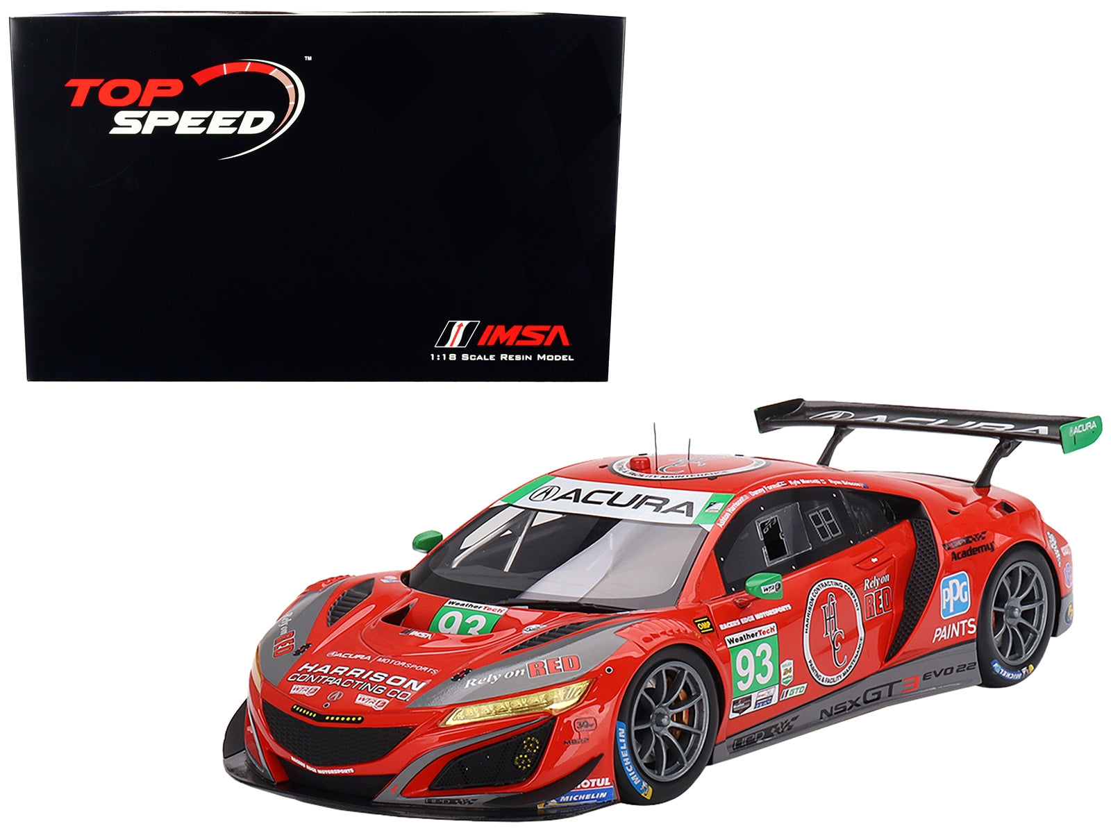 Acura NSX GT3 EVO22 #93 Ryan Briscoe - Danny Formal - Ashton Harrison - Kyle Marcelli "Racers Edge Motorsports with WTRAndretti" IMSA "24 Hours of Daytona" (2023) 1/18 Model Car by Top Speed - Premium Acura Models from Top Speed - Just $246.73! Shop now at Rapidvehicles