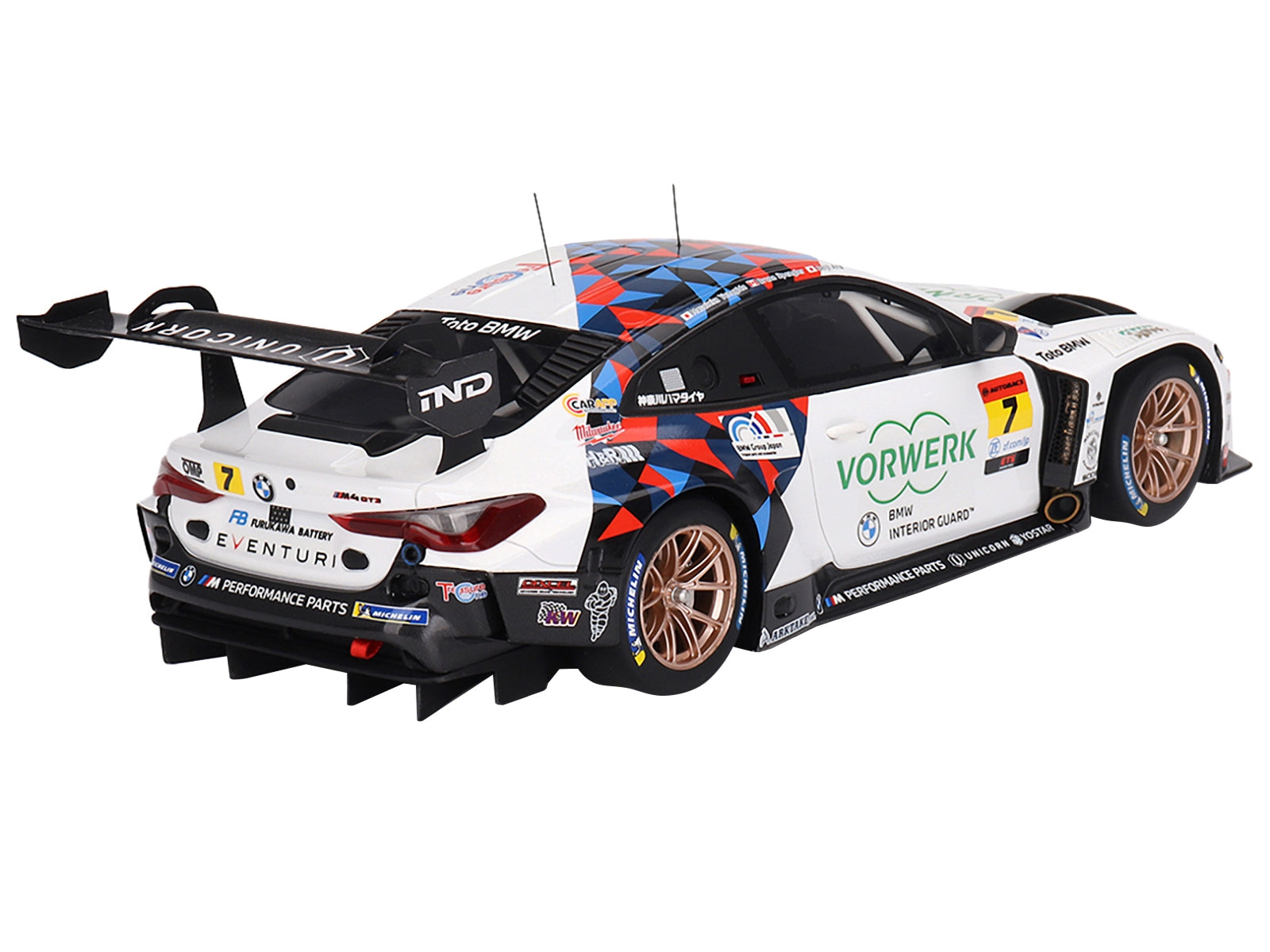 BMW M4 GT3 #7 Seiji Ara - Bruno Spengler - Masataka Yanagida "BMW M Team Studie x CRS" GT300 "Super GT Series" (2023) 1/18 Model Car by Top Speed - Premium BMW Models from Top Speed - Just $232.99! Shop now at Rapidvehicles