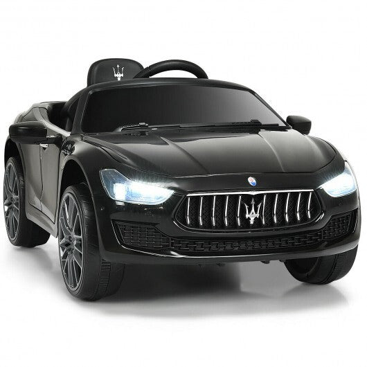 12 V Remote Control Maserati Licensed Kids Ride on Car-Black - Color: Black - Premium Toys & Hobbies > Ride On Toys > Powered Ride On Toys from Rapidvehicles - Just $260.99! Shop now at Rapidvehicles