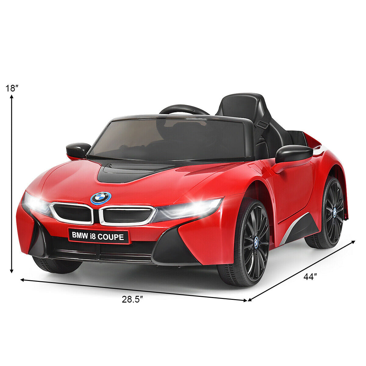 12V Licensed BMW Kids Ride On Car with Remote Control-Red - Color: Red - Premium Toys & Hobbies > Ride On Toys > Powered Ride On Toys from Rapidvehicles - Just $252.99! Shop now at Rapidvehicles