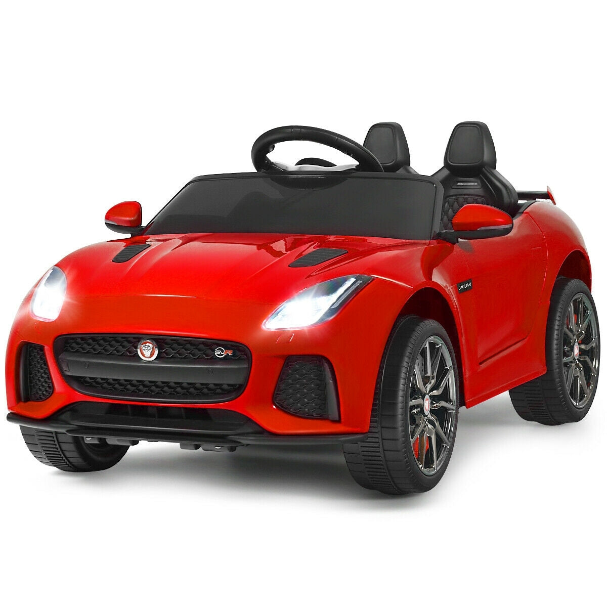 12V Jaguar F-Type SVR Licensed Kids Ride On Car-Red - Color: Red - Premium Toys & Hobbies > Ride On Toys > Powered Ride On Toys from Rapidvehicles - Just $263.99! Shop now at Rapidvehicles