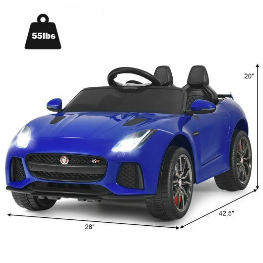 12V Jaguar F-Type SVR Licensed Kids Ride On Car-Red - Premium Ride On Toys from Rapidvehicles - Just $228.99! Shop now at Rapidvehicles