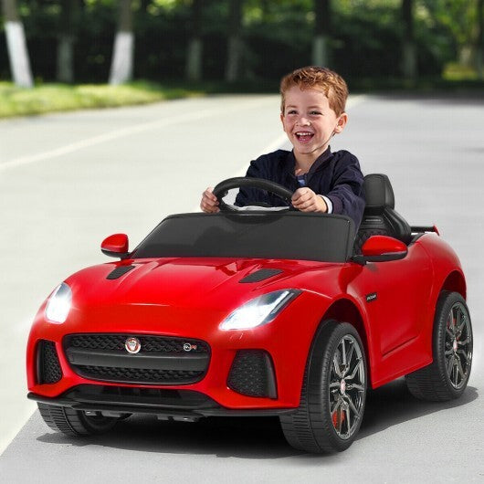 12V Jaguar F-Type SVR Licensed Kids Ride On Car-Red - Premium Ride On Toys from Rapidvehicles - Just $228.99! Shop now at Rapidvehicles