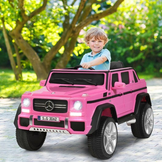 12V Licensed Mercedes-Benz Kids Ride On Car-Pink - Color: Pink - Premium Toys & Hobbies > Ride On Toys > Powered Ride On Toys from Rapidvehicles - Just $380.78! Shop now at Rapidvehicles