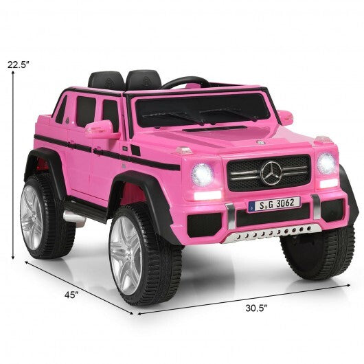 12V Licensed Mercedes-Benz Kids Ride On Car-Pink - Color: Pink - Premium Toys & Hobbies > Ride On Toys > Powered Ride On Toys from Rapidvehicles - Just $380.78! Shop now at Rapidvehicles