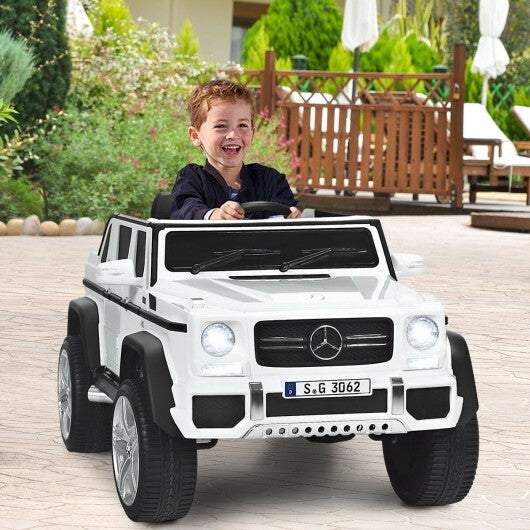 12V Licensed Mercedes-Benz Kids Ride On Car-White - Color: White - Premium Toys & Hobbies > Ride On Toys > Powered Ride On Toys from Rapidvehicles - Just $380.78! Shop now at Rapidvehicles