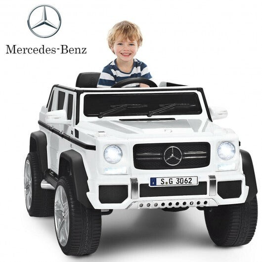 12V Licensed Mercedes-Benz Kids Ride On Car-White - Color: White - Premium Toys & Hobbies > Ride On Toys > Powered Ride On Toys from Rapidvehicles - Just $380.78! Shop now at Rapidvehicles