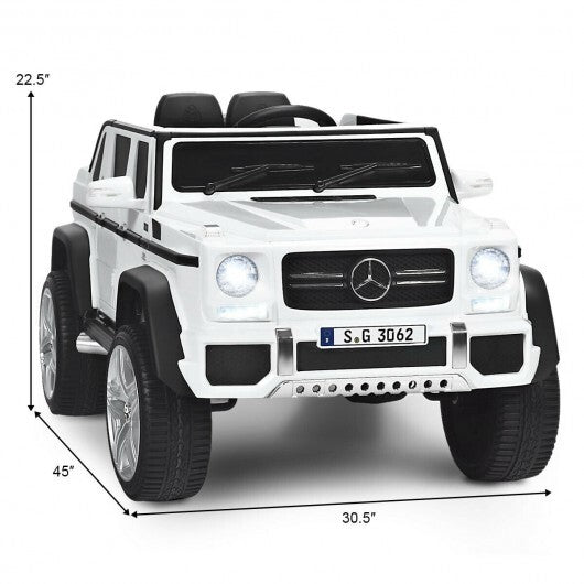 12V Licensed Mercedes-Benz Kids Ride On Car-White - Color: White - Premium Toys & Hobbies > Ride On Toys > Powered Ride On Toys from Rapidvehicles - Just $380.78! Shop now at Rapidvehicles