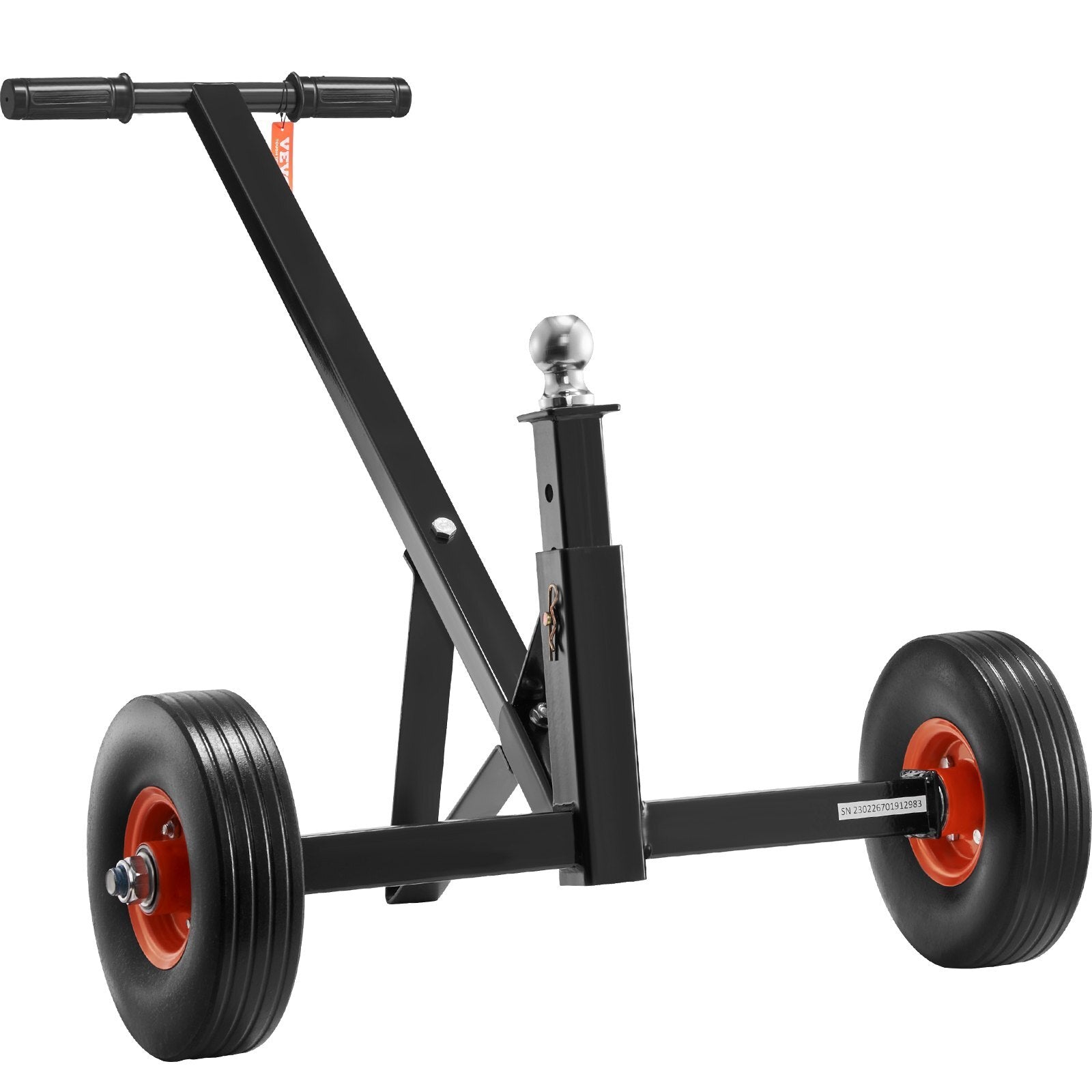 VEVOR Adjustable Trailer Dolly, 600lbs Tongue Weight Capacity, Carbon Steel Trailer Mover with 16''-24'' Adjustable Height, 1-7/8'' Hitch Ball & 10'' Solid Tires, Ideal for Moving Car RV Boat Trailer - Premium Trailer Dolly from VEVOR - Just $97.99! Shop now at Rapidvehicles