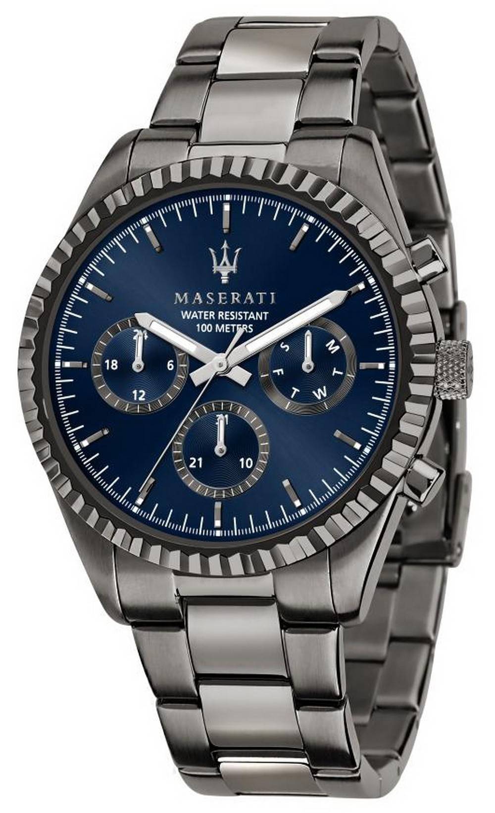 Maserati Competizione Blue Dial Stainless Steel Quartz R8853100019 100M Men's Watch - Premium  from Rapidvehicles - Just $332.99! Shop now at Rapidvehicles