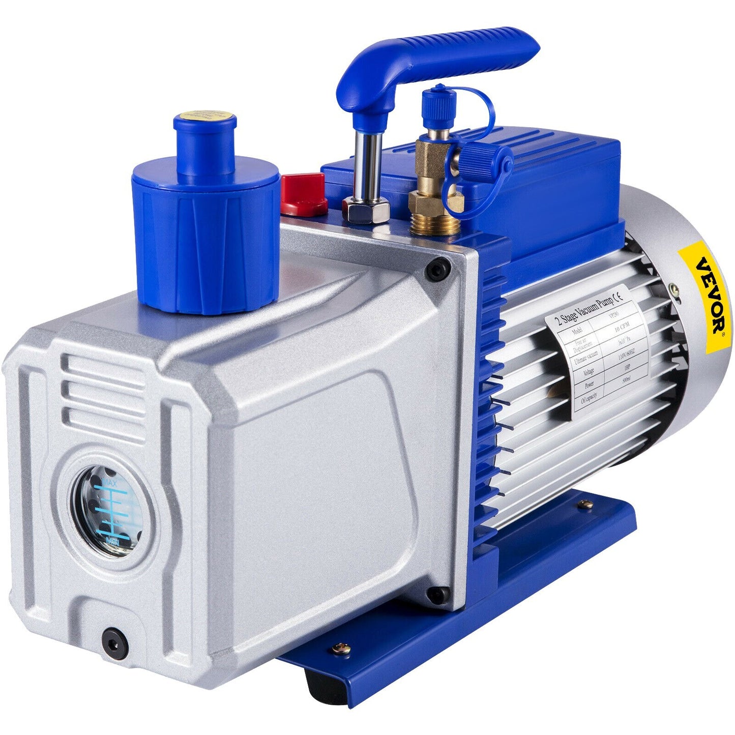 VEVOR Vacuum Pump 12CFM 1HP Vane Vacuum Pump Two Stage 3 x 10-1 - Premium Vacuum Pump from VEVOR - Just $201.62! Shop now at Rapidvehicles