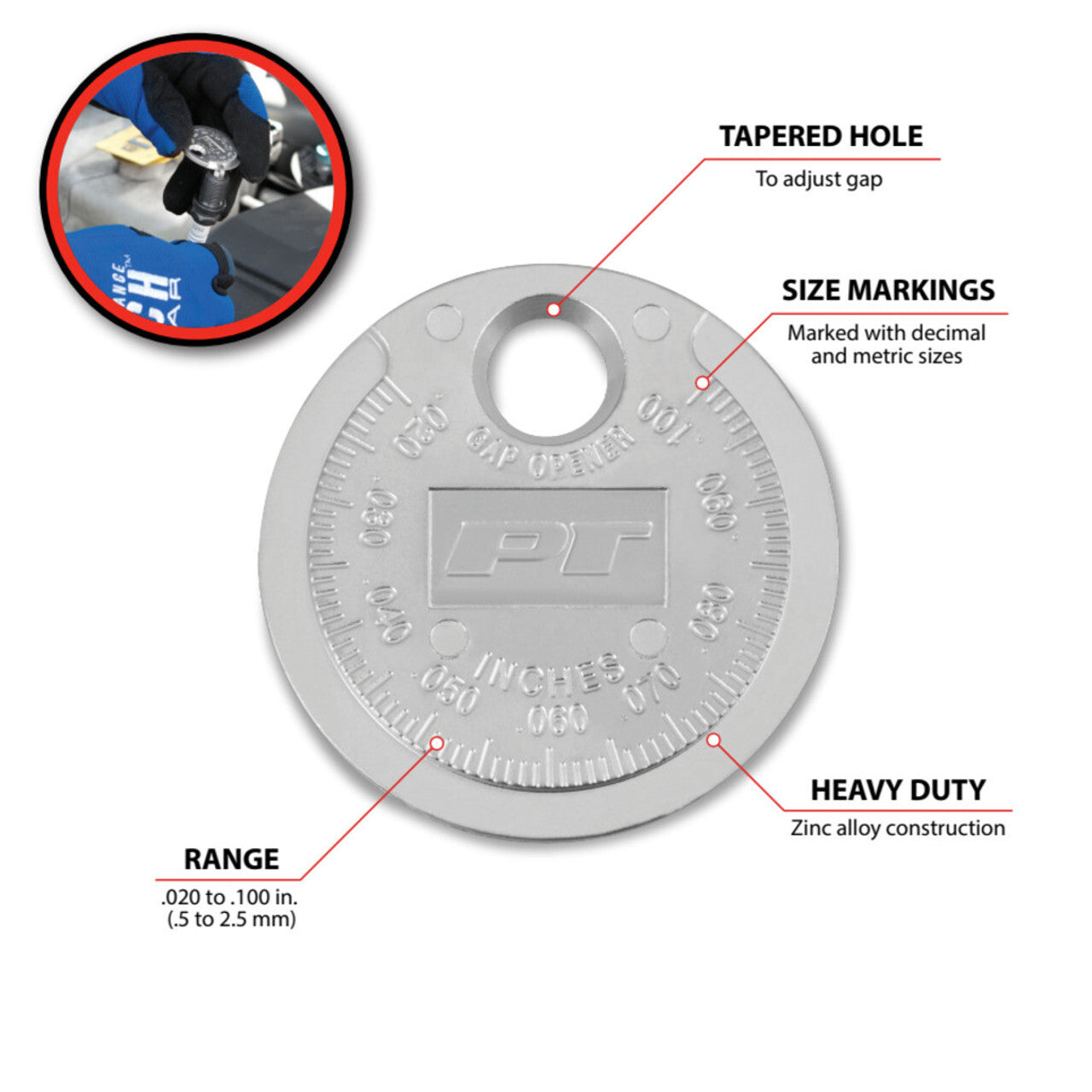 Performance Tool Spark Plug Gap Gauge - Premium Automotive from PERFORMANCETOOL - Just $27.55! Shop now at Rapidvehicles