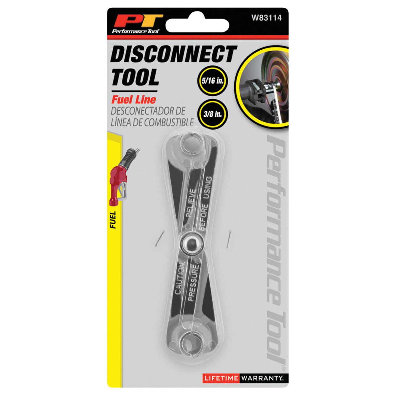 Performance Tool Scissor Fuel Line Disconnect (5/16" and 3/8") - Premium Automotive from PERFORMANCETOOL - Just $28.99! Shop now at Rapidvehicles