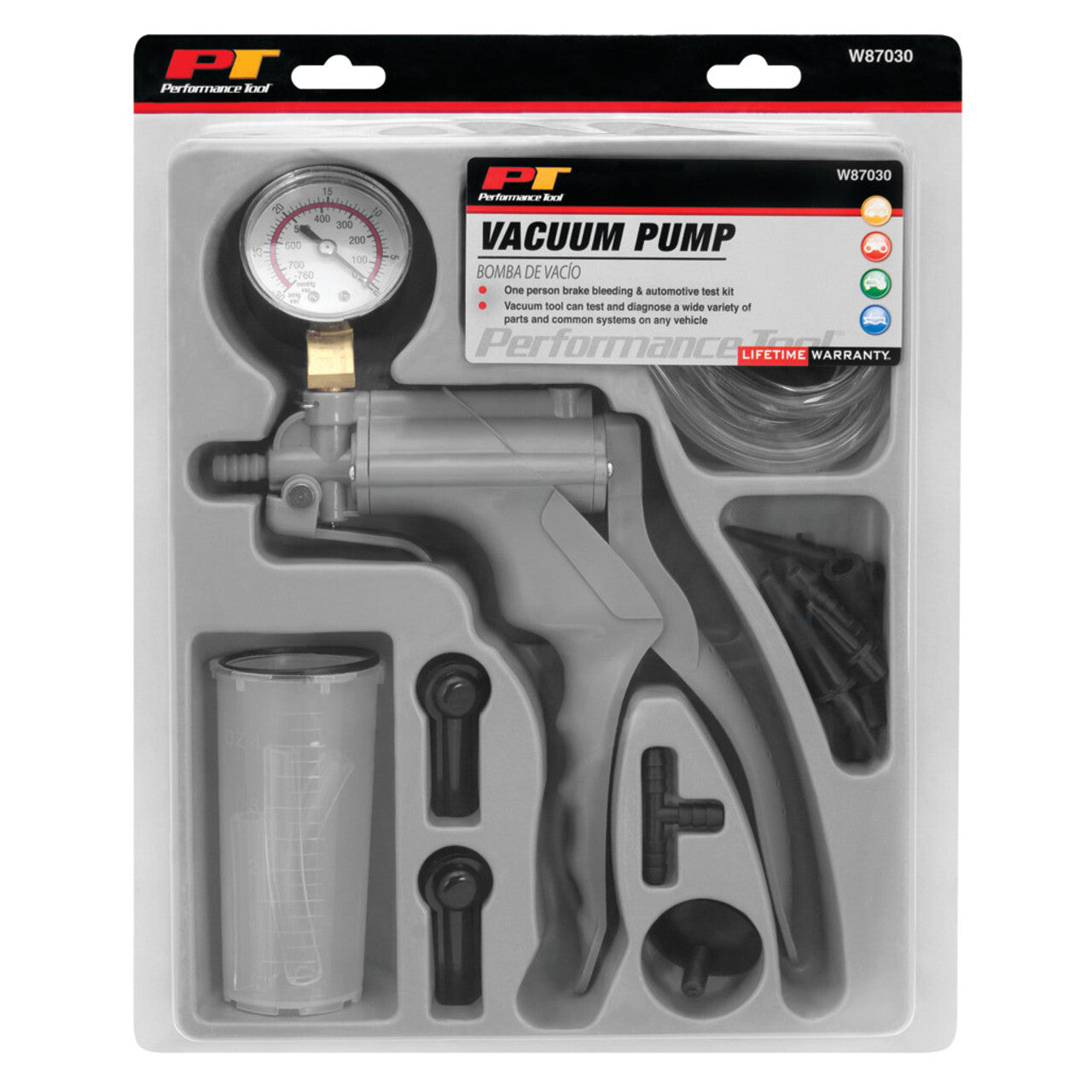 Performance Tool Hand Vacuum Pump Brake Bleeder - Premium Automotive from PERFORMANCETOOL - Just $50.79! Shop now at Rapidvehicles