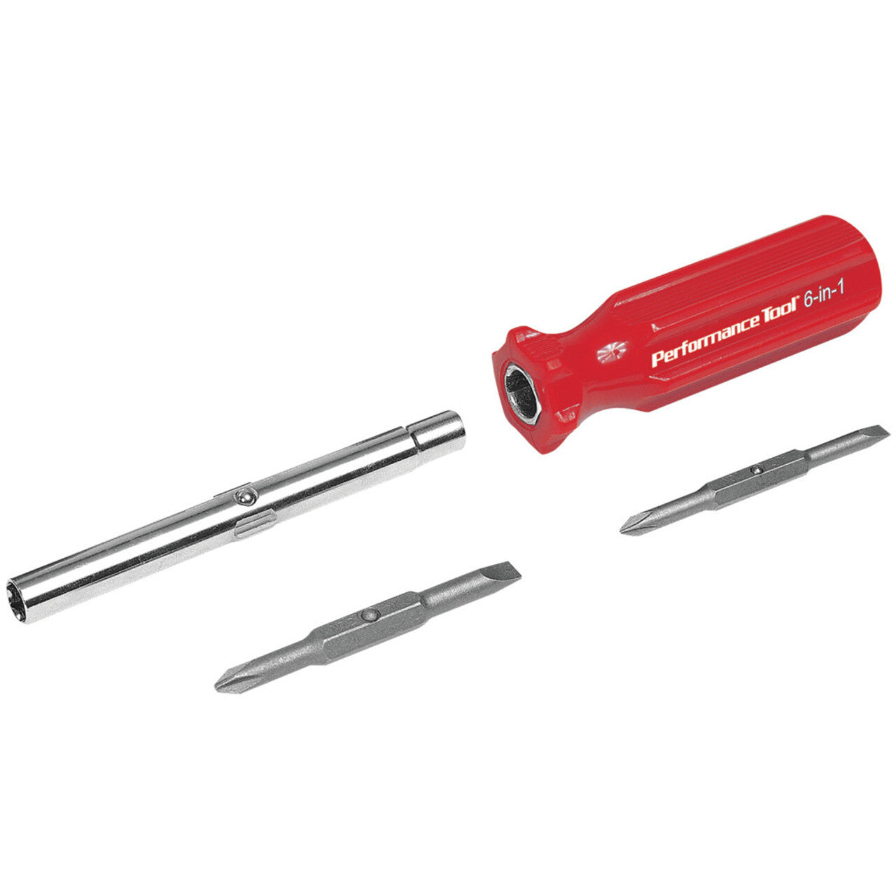 Performance Tool 6-in-1 Quick Change Screwdriver with Hex Torque Handle - Premium Automotive from PERFORMANCETOOL - Just $23.66! Shop now at Rapidvehicles